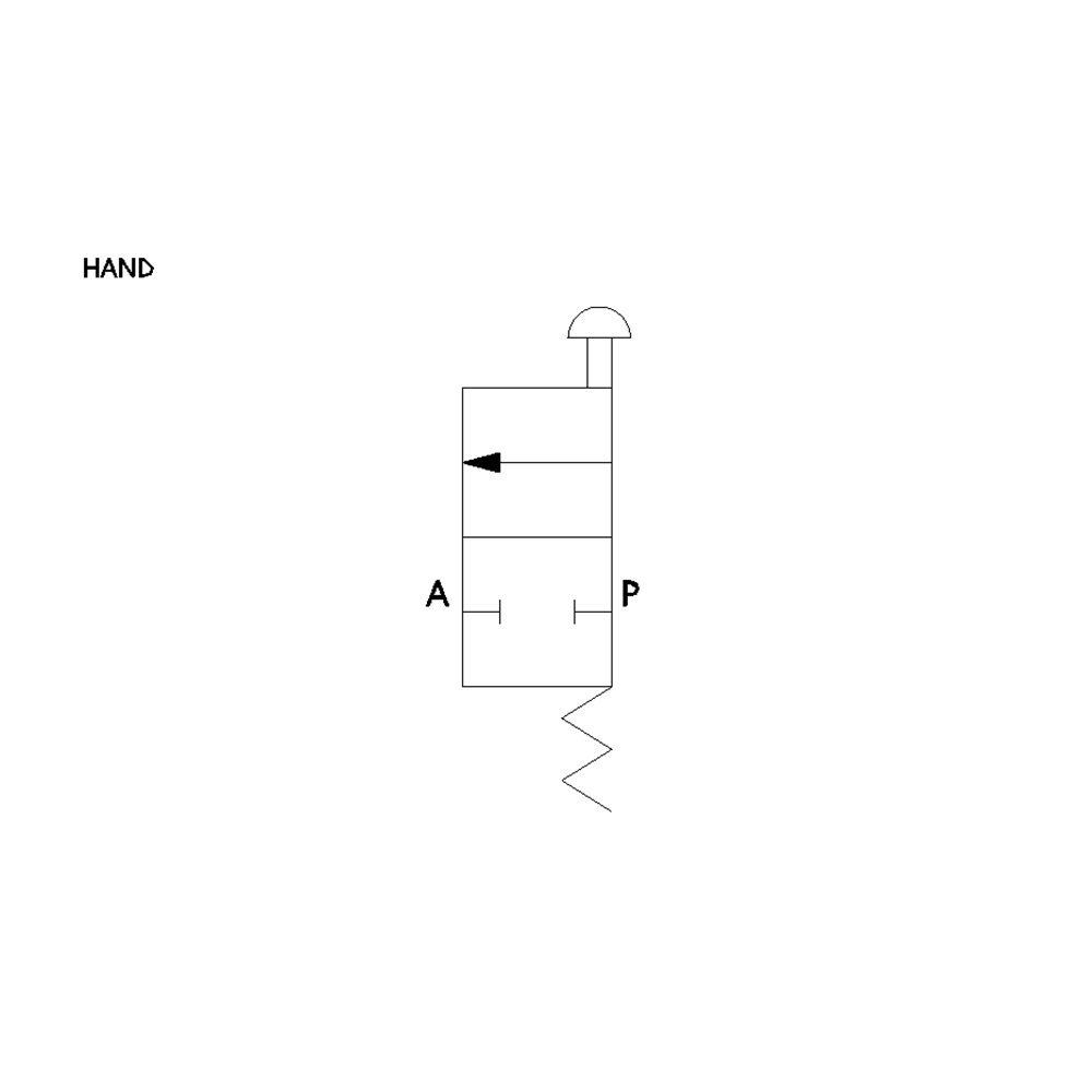 MVM62-R PISCO MECHANICAL VALVE<BR>MVM SERIES NC 2 PORT 6MM TUBE (PIN)